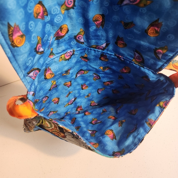 Handmade Sea Turtle Fabric Boho Purse Bag Tropical Vacation - Picture 5 of 9